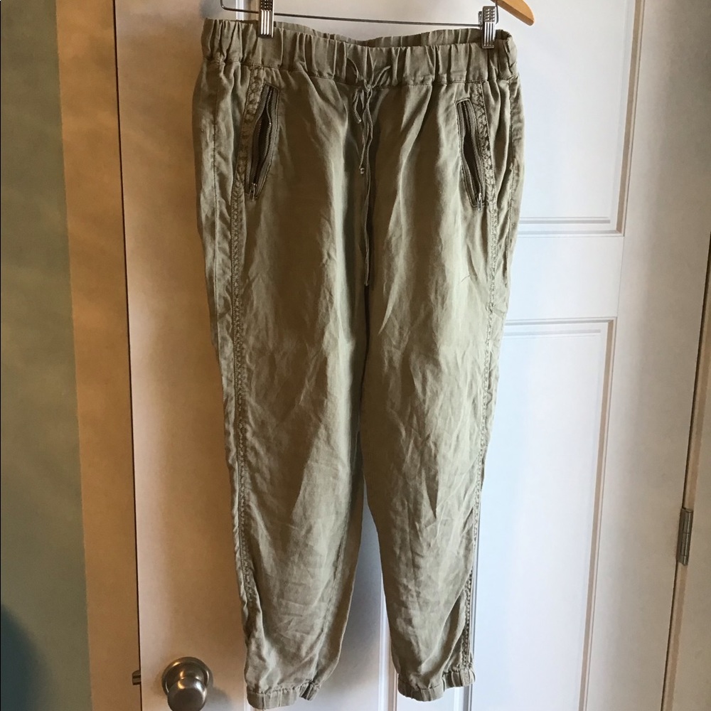 Michael stars khaki linen pants